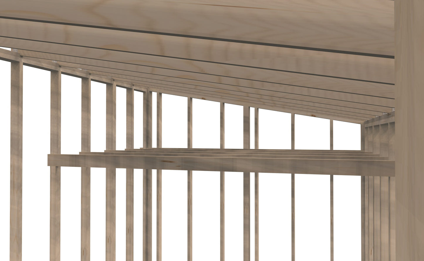 Attefalls stomme med loft 25m2