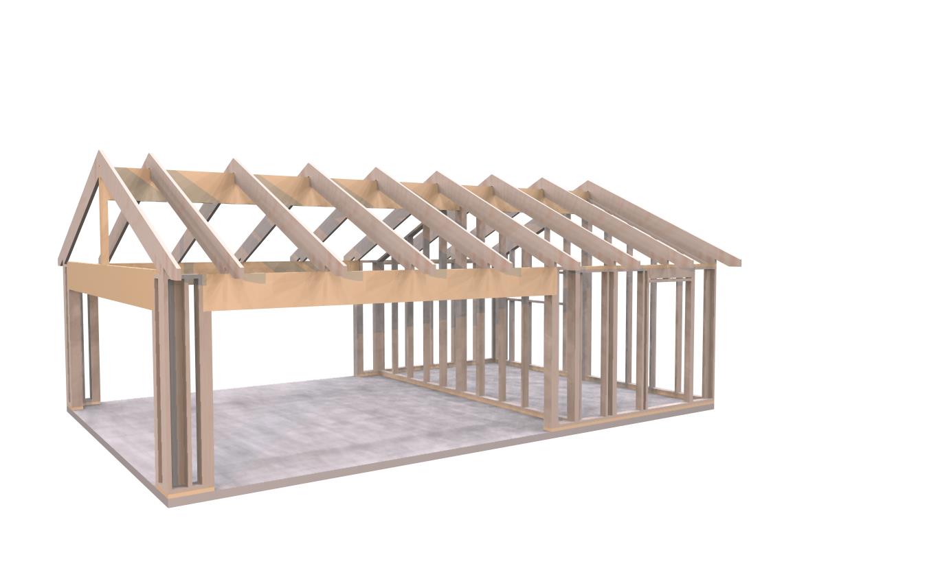 Carport med förråd